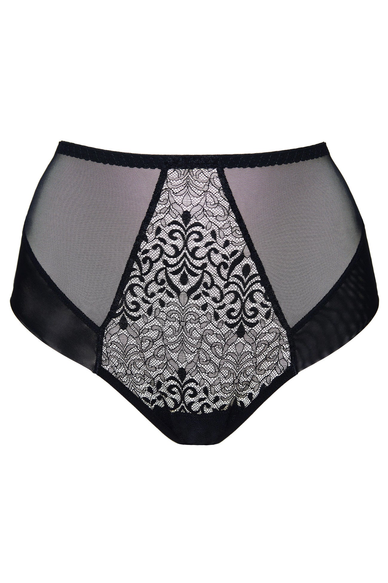 Gabi black high-waisted lace briefs (Discount Group B) | Gorteks | MySalvio