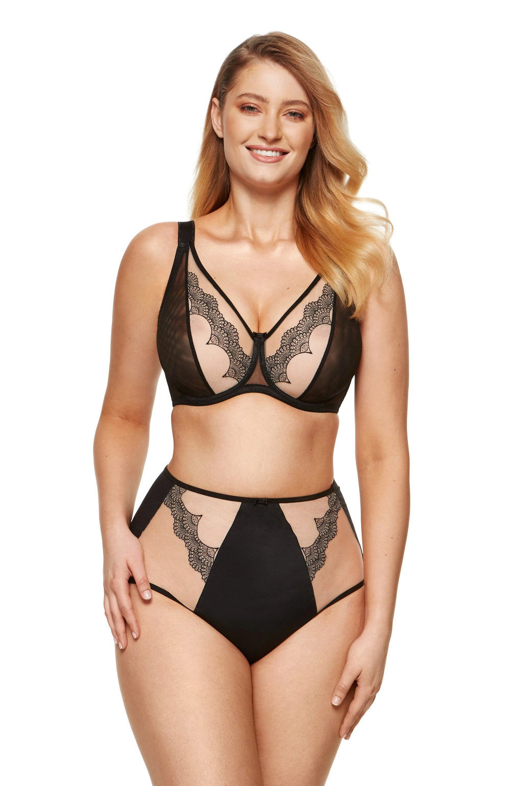 Heidi soft embroidered bra black (Discount Group A) | Gorteks | MySalvio