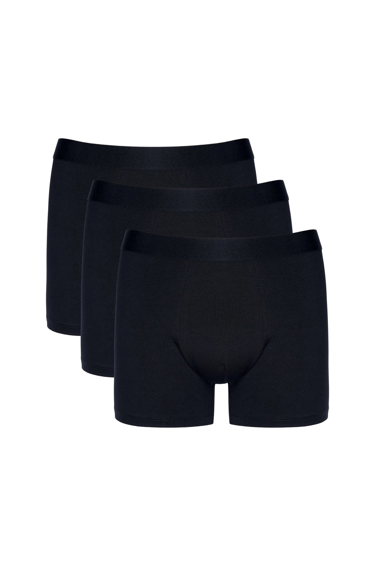 Bokserki meeste puuvillased boksershortid Basic (mustad, 3 tk) (Soodusrühm A) | Gorteks | MySalvio