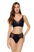 Selene black soft wireless bra | Gorteks | MySalvio