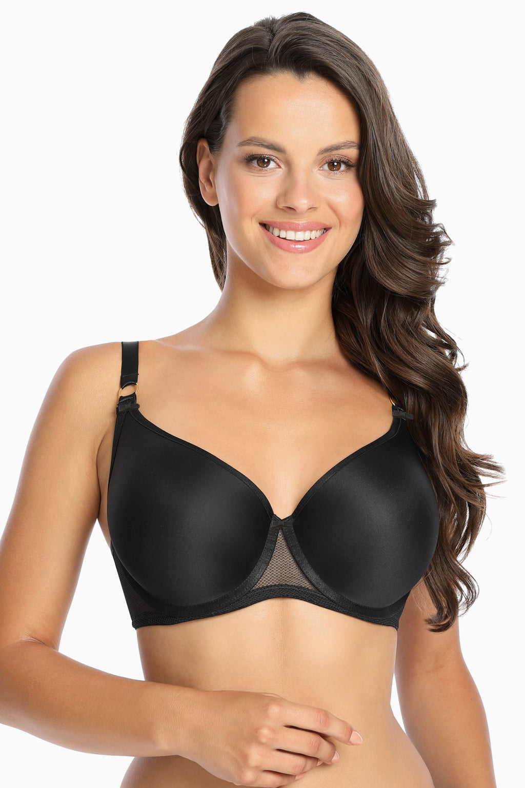 Black moulded seamless bra Gaja | GAIA | MySalvio